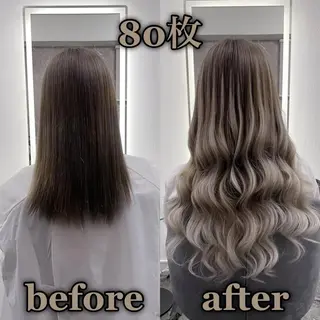ロング KOSEI シールエクステのヘアスタイル