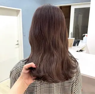 セミロング カラー パーマ ヘアアレンジ 前川 朋香のヘアスタイル