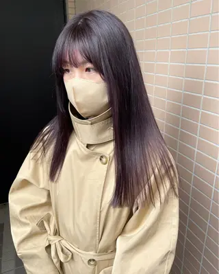 ロング カラー ラベンダー/レイヤー スタイル🤎mamiのヘアスタイル
