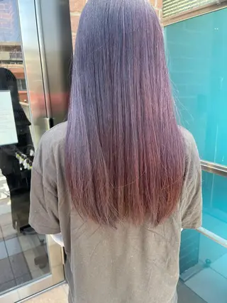 ロング カラー パーマ ヘアアレンジ メンズ キッズ ネイル マツエク・マツパ アイブロウ 久木原 ゆりのヘアスタイル