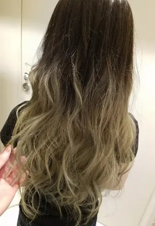 ロング カラー 辻 竜也　のヘアスタイル