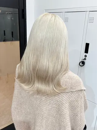 ミディアム カラー ヘアアレンジ メンズウルフ🐺♡ ブリーチ♡ヘアメ🎀のヘアスタイル