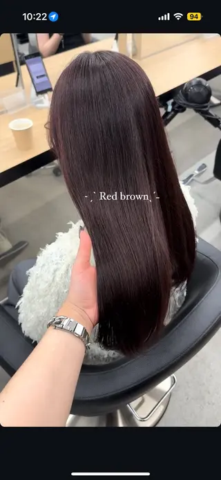 ロング カラー 暗髪🩶ラベンダー/ ブルー/ユウナ🤍のヘアスタイル