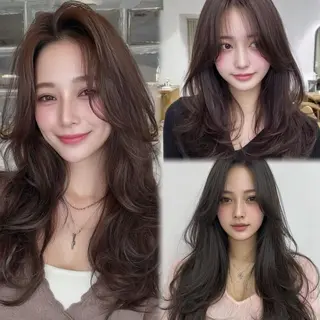 ロング カラー 🎀韓国レイヤー YURINA🎀のヘアスタイル