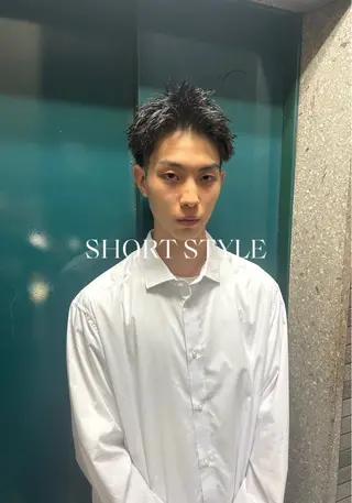 ショート パーマ メンズ 💈メンズ短髪特化 ✂︎伊藤大輝💈のヘアスタイル