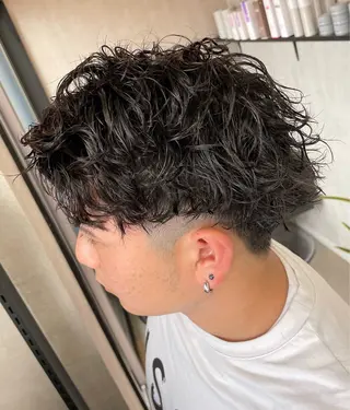 パーマ メンズ 大島 渓翔のヘアスタイル