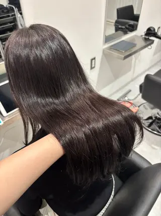 セミロング カラー 🎀透明感× 赤み消し🎀正源のヘアスタイル