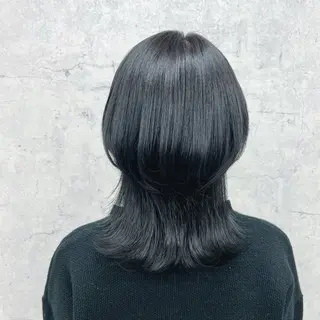 セミロング カラー JUNSHIN🦋 ヘアセット／カラーのヘアスタイル