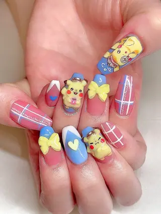 ネイル 3Dアートネイル💗 都築レナのネイルデザイン