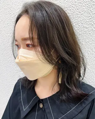 ミディアム カラー 当日予約🆗✂︎ ウエモト　タクのヘアスタイル