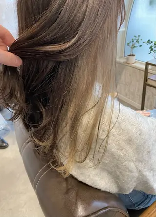 ロング カラー 白木 遥太のヘアスタイル
