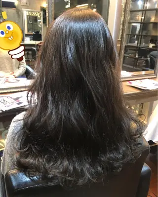 ミディアム セミロング ロング カラー 吉本 yoshimotoのヘアスタイル