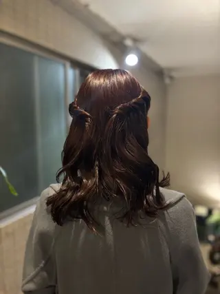 セミロング 🫧オリーブカラー/ 小冬🎀のヘアスタイル