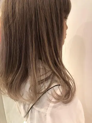 ミディアム カラー 韓国ヘア 店長NEGIのヘアスタイル