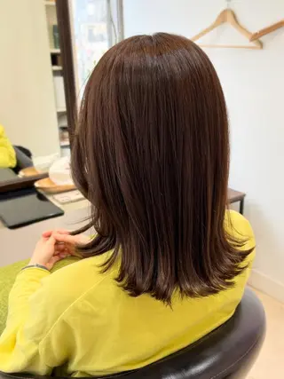 ミディアム 植松 茜のヘアスタイル