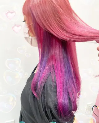 セミロング カラー 新宿駅近♡個室 ♡関口三都季🌜のヘアスタイル