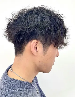 カラー パーマ メンズ ユージ ✂︎ カット／パーマ特化のヘアスタイル