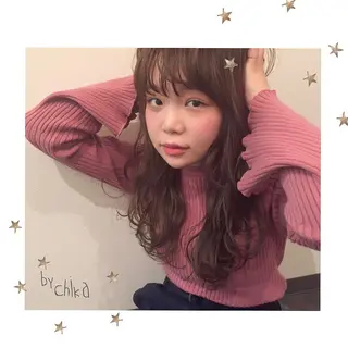 ミディアム 市川 千夏のヘアスタイル