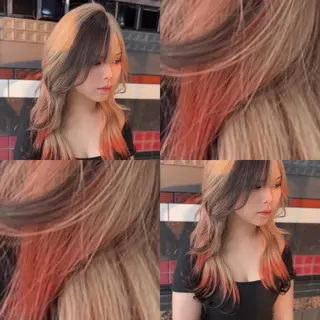 ロング カラー 問屋町のブリーチデザ イン屋さん🌈ゆうまのヘアスタイル