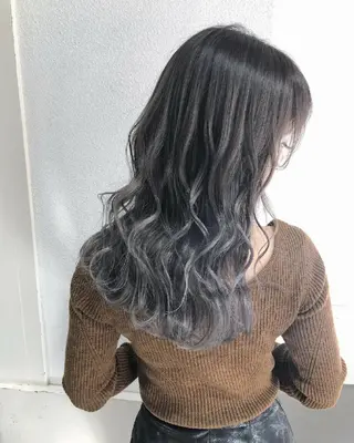 ヘアアレンジ セミロング カラー GiseL 博多 ジゼル　博多のヘアスタイル