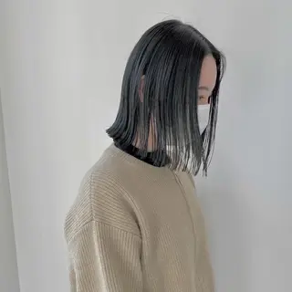 ミディアム ミディアム／ ヒグレアキコのヘアスタイル