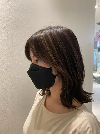 ミディアム カラー スパイキーショート パーマ　具志堅　太志のヘアスタイル