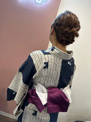 セミロング ヘアアレンジ pep natsumiのヘアスタイル