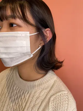 ミディアム カラー 今井 聖玲奈のヘアスタイル