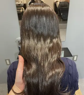 ロング Mimi🎀ブリーチ なし透明感 Ｗカラーのヘアスタイル