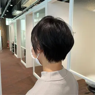 ショート マンツーマン 縮毛矯正/マユコのヘアスタイル