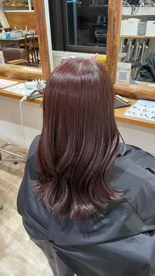 セミロング カラー コトミ【メンズ】 【曲がる縮毛矯正】のヘアスタイル
