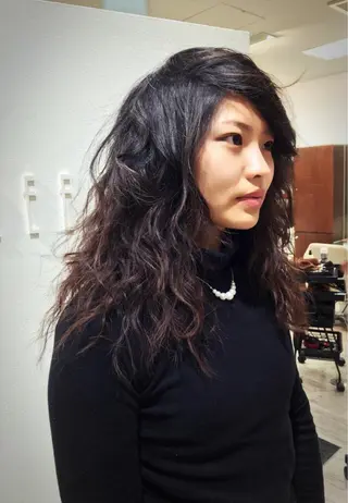 ミディアム カラー パーマ ヘアアレンジ メンズ キッズ ネイル マツエク・マツパ ドライ カット✂️髪質改善のヘアスタイル