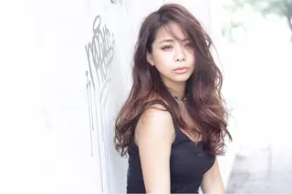 セミロング カラー パーマ 菊地 良太のヘアスタイル