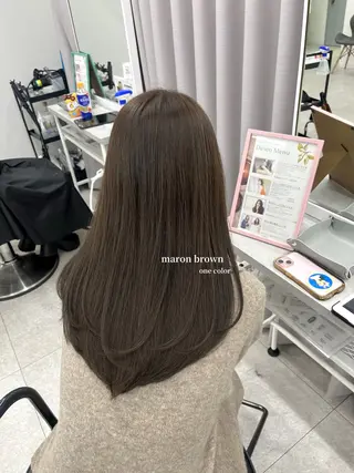 ロング カラー 柔らかオリーブ🌿 HIMARI🌻のヘアスタイル
