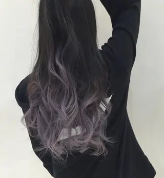 ミディアム セミロング ロング カラー パーマ ハイトーン×髪質改善 KENTAのヘアスタイル