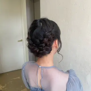 ヘアアレンジ 縮毛矯正ヘアアレンジ 🌸三輪知優🌸のヘアスタイル