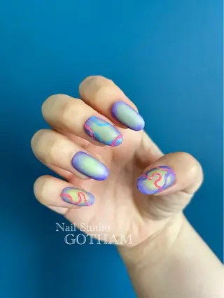 ネイル 高円寺駅からすぐ🌈 ネイルGOTHAMのネイルデザイン