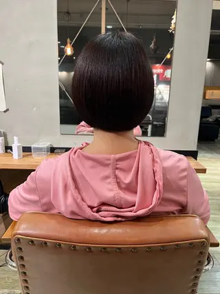 ミディアム 石江 奈琉のヘアスタイル