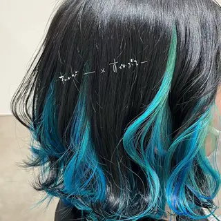 ミディアム カラー しみず さきのヘアスタイル
