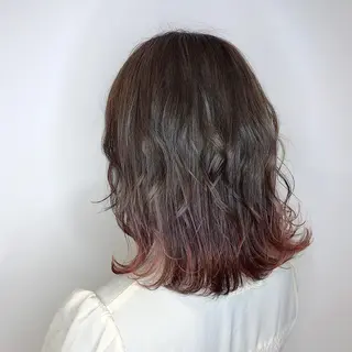 ミディアム カラー LUXBE LUCE ひなののヘアスタイル