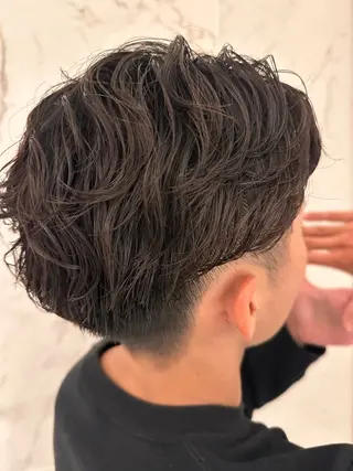 ショート パーマ メンズ AVANCE.CROSSあべのルシアス店所属・AVANCE_ Ryuyaのヘアスタイル