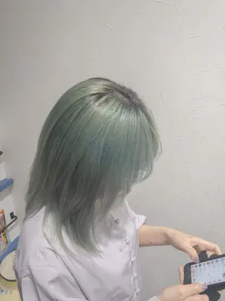 ミディアム 🦋透明感カラー🦋 CHIHARUのヘアスタイル