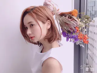 ショート ブリーチ&エクステ 🥀ケアカラー特化のヘアスタイル