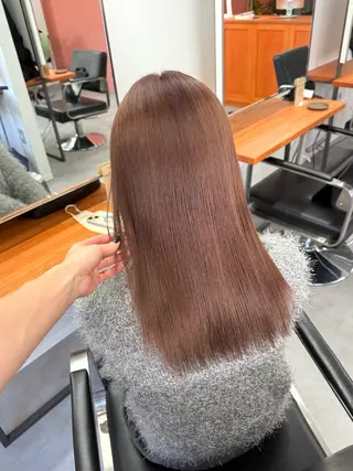 ロング カラー ミルクティーベージュ ❤︎レイヤー　MIAのヘアスタイル