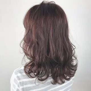 ミディアム MORISAKI ✂︎縮毛矯正のヘアスタイル