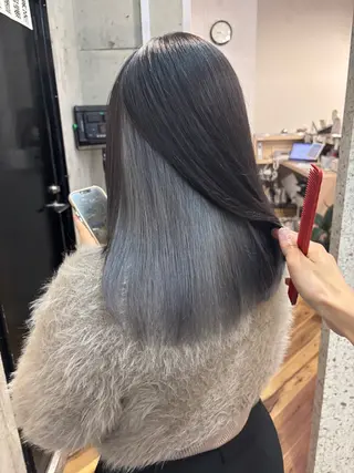 セミロング カラー SHOTO ハイトー ン/ブロンドカラーのヘアスタイル