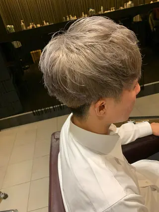 ショート カラー メンズ 美髪形成！色素改善！ 秋田　和輝のヘアスタイル