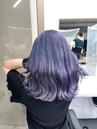 ミディアム カラー ヘアアレンジ 透明感×韓流ハイ トーン🫧RYUTAのヘアスタイル