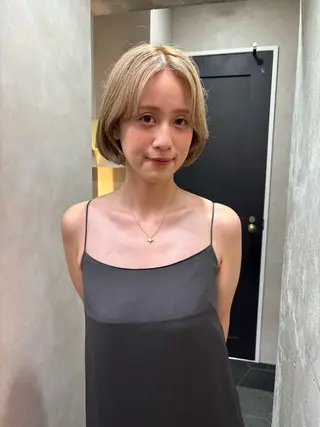 ショート カラー ブリーチなしカラー/ パーマ/おとは🦖♡のヘアスタイル