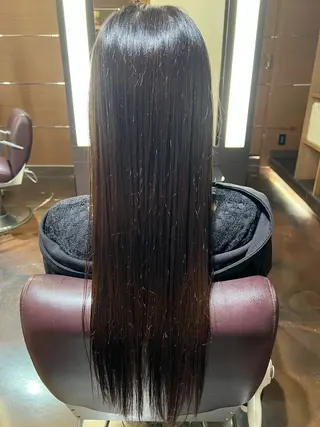 ロング 透明感カラー 大浦偉央のヘアスタイル